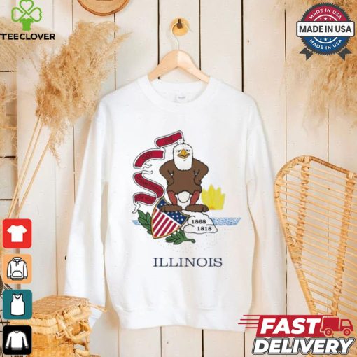 Harebrained Illinois Insurance State Flag Shirt