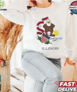 Harebrained Illinois Insurance State Flag Shirt