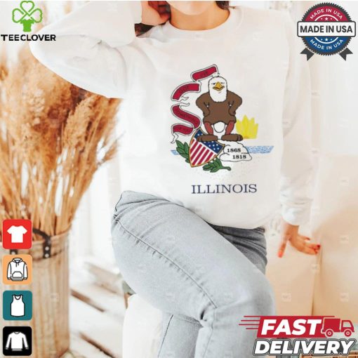 Harebrained Illinois Insurance State Flag Shirt