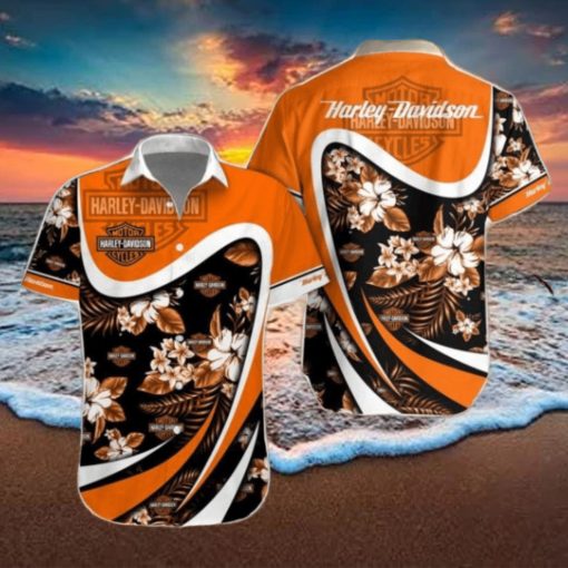 Harley Davidson Combo Hawaiian Shirt And Shorts Summer Gift For Beach Lover