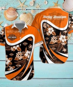 Harley Davidson Combo Hawaiian Shirt And Shorts Summer Gift For Beach Lover