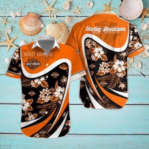 Harley Davidson Combo Hawaiian Shirt And Shorts Summer Gift For Beach Lover