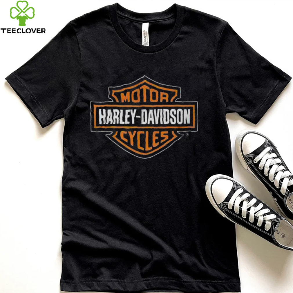 Harley Davidson Orange Bar & Shield T Shirt