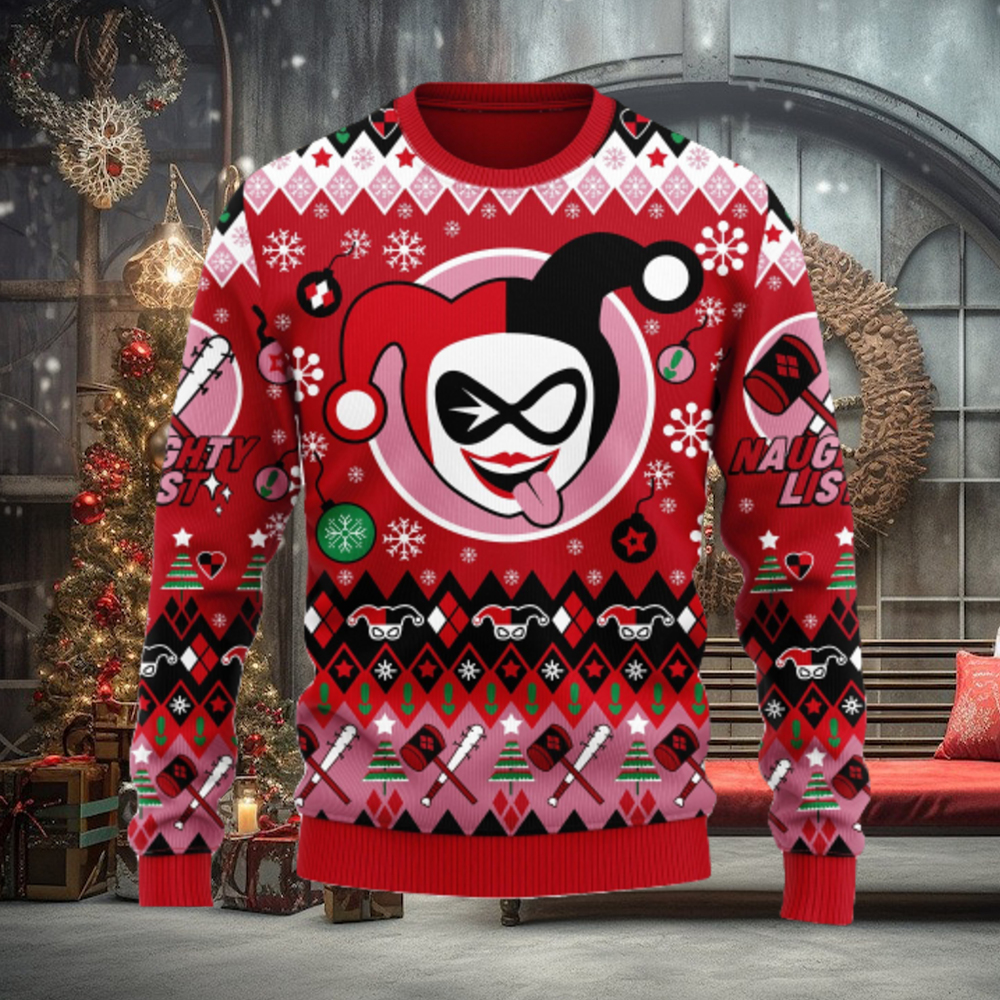 Harley Quinn Christmas Anime Xmas Ugly Christmas Sweater Gift For Men Women Harley Quinn Christmas Anime Xmas Ugly Christmas Sweater Gift For Men Women