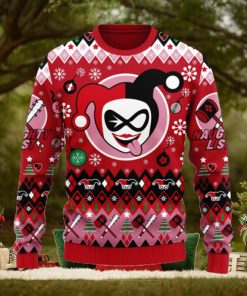 Harley Quinn Christmas Anime Xmas Ugly Christmas Sweater Gift For Men Women