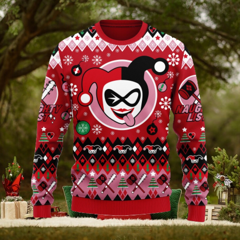 Harley Quinn Christmas Anime Xmas Ugly Christmas Sweater Gift For Men Women Harley Quinn Christmas Anime Xmas Ugly Christmas Sweater Gift For Men Women