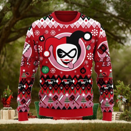 Harley Quinn Christmas Ugly Christmas Sweater Anime Xmas Men And Women Christmas Gift