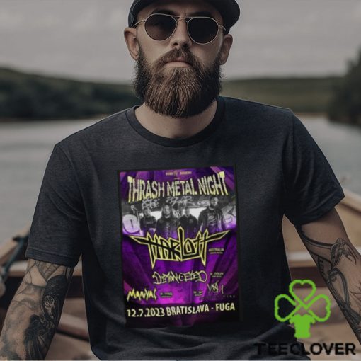 Harlott Thrash Metal Night European Miserere 2023 Austraila Shirt