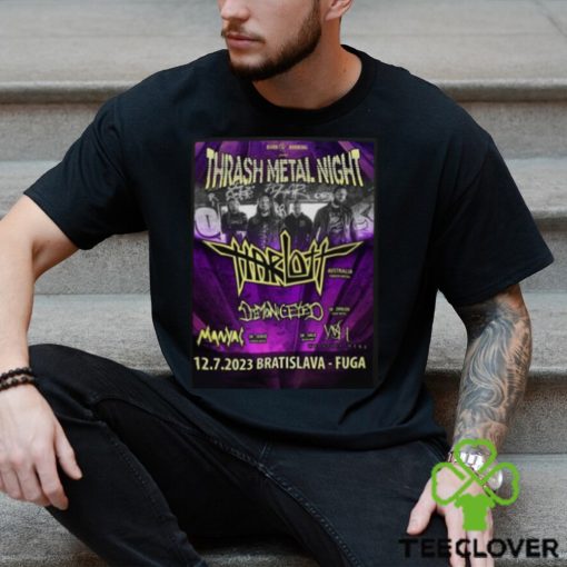 Harlott Thrash Metal Night European Miserere 2023 Austraila Shirt