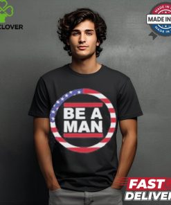 Harmon Wearing Boston Be A Man Patriotic Bam Shirt
