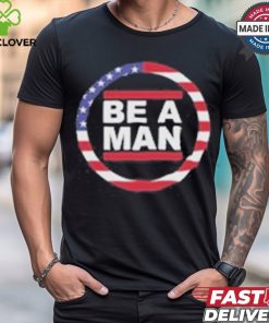Harmon Wearing Boston Be A Man Patriotic Bam Shirt
