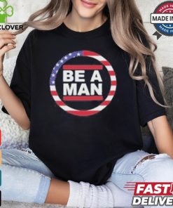 Harmon Wearing Boston Be A Man Patriotic Bam Shirt