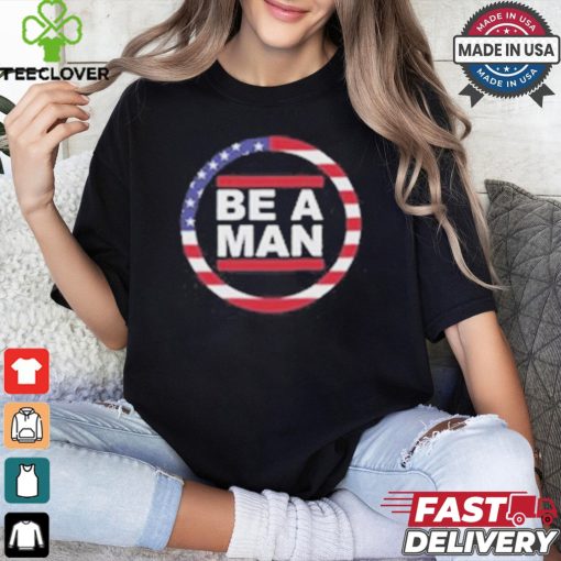 Harmon Wearing Boston Be A Man Patriotic Bam Shirt