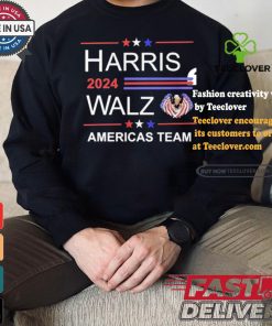 Harris 2024 Walz America’s Team Freedom American Eagle T shirt