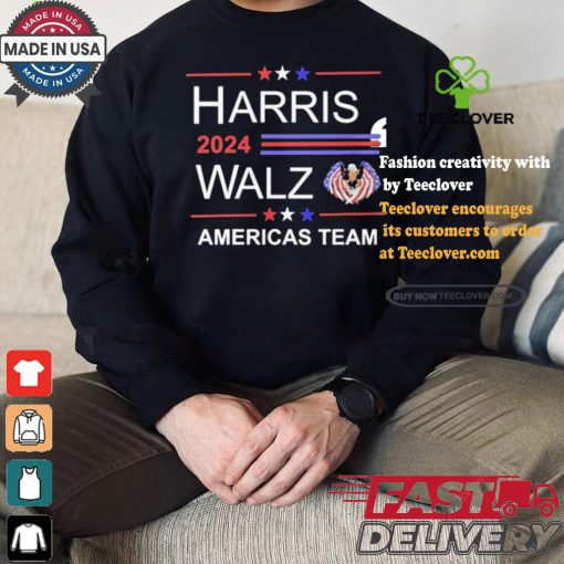 Harris 2024 Walz America’s Team Freedom American Eagle T shirt