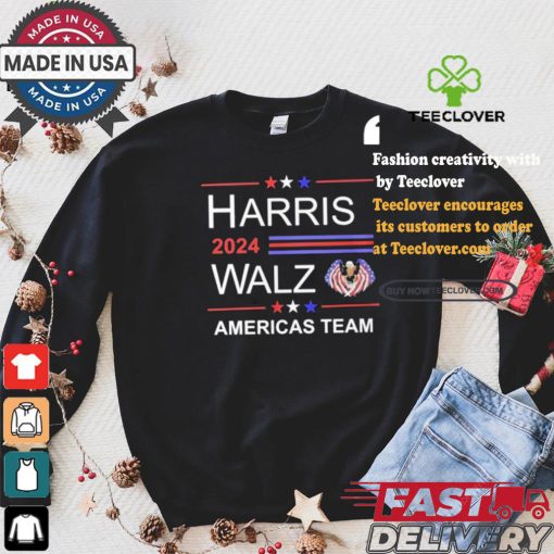 Harris 2024 Walz America’s Team Freedom American Eagle T shirt