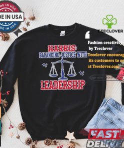 Harris Balancing Justice With Leadership Balance Scale Harris Walz T shirt