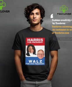Harris For President Walz For Vice President Ladies Boyfriend Shirt