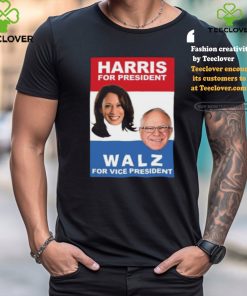 Harris For President Walz For Vice President Ladies Boyfriend Shirt 1 Harris For President Walz For Vice President Ladies Boyfriend Shirt