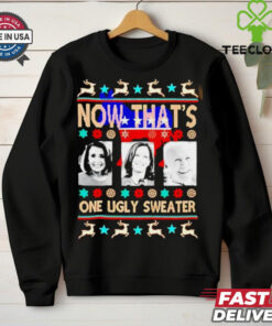 Harris Nancy Pelosi and Biden now that’s one ugly sweater Christmas shirt