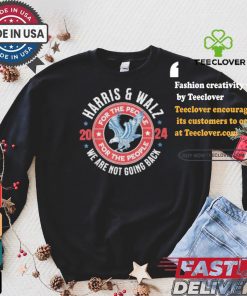 Harris Walz 2024 Election President Kamala Harris Tim Walz For The People We Are Not Going Back America Eagle Retro T shirt
