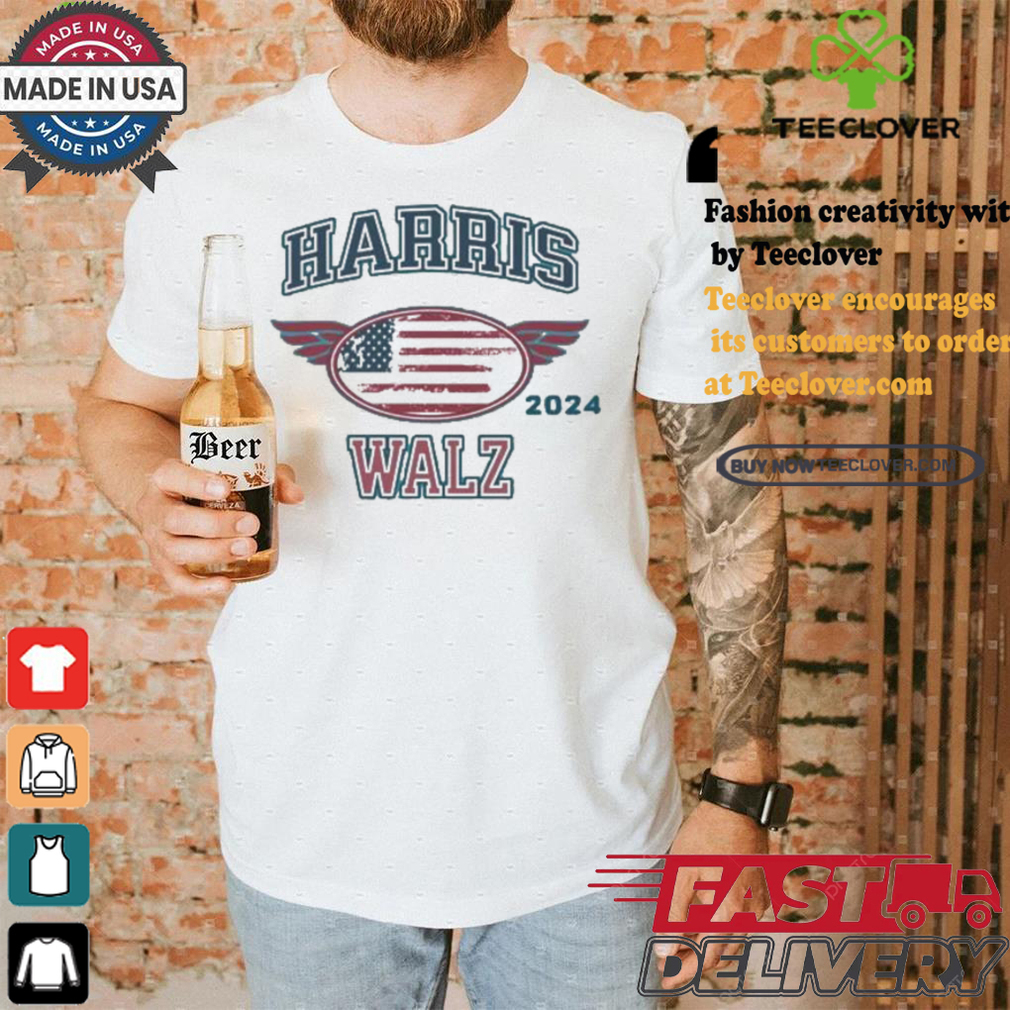 Harris Walz 2024 For President US Wing Flag Classic Kamala Tim T shirt Harris Walz 2024 For President US Wing Flag Classic Kamala Tim T shirt