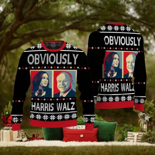 Harris Walz 2024 Obviously Ugly Sweater, Harris For President 2024 Shirt