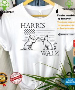 Harris Walz 2024 President American Flag Dog Team Up With Cat T shirt 3 Harris Walz 2024 President American Flag Dog Team Up With Cat T shirt