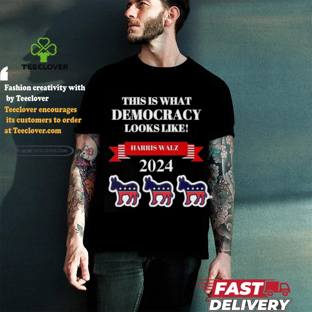 Harris Walz 2024 This Is What Democracy Looks Like Shirt Harris Walz 2024 This Is What Democracy Looks Like Shirt