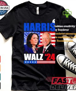 Harris Walz 24 President Election Democratic Party Win Voting For Both Harris And Walz T shirt