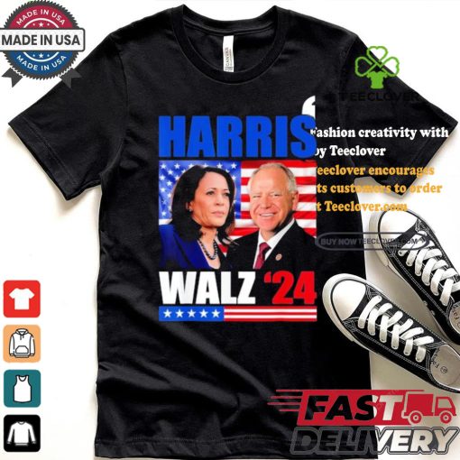 Harris Walz 24 President Election Democratic Party Win Voting For Both Harris And Walz T shirt