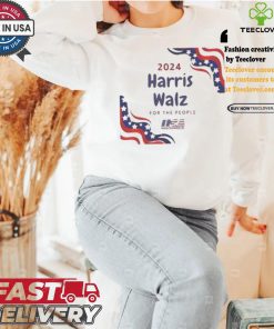 Harris Walz For The People Usa 2024 America Flag Let’s Finish The Job T shirt