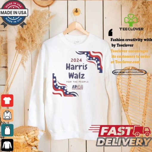 Harris Walz For The People Usa 2024 America Flag Let’s Finish The Job T shirt