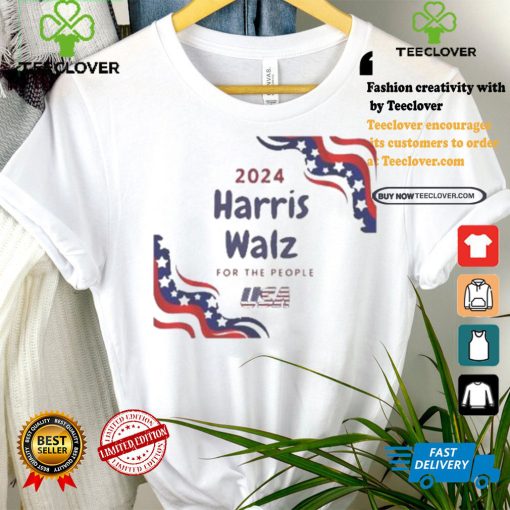 Harris Walz For The People Usa 2024 America Flag Let’s Finish The Job T shirt