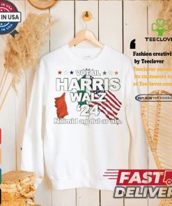 Harris Walz Irish American in Gaeilge Irish language ’24 shirt