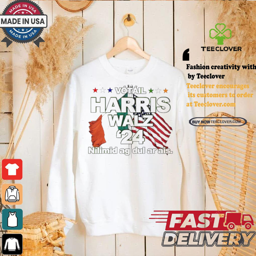 Harris Walz Irish American in Gaeilge Irish language ’24 shirt Harris Walz Irish American in Gaeilge Irish language ’24 shirt