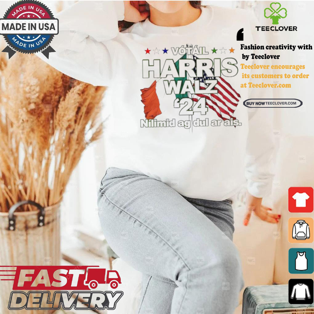 Harris Walz Irish American in Gaeilge Irish language ’24 shirt Harris Walz Irish American in Gaeilge Irish language ’24 shirt
