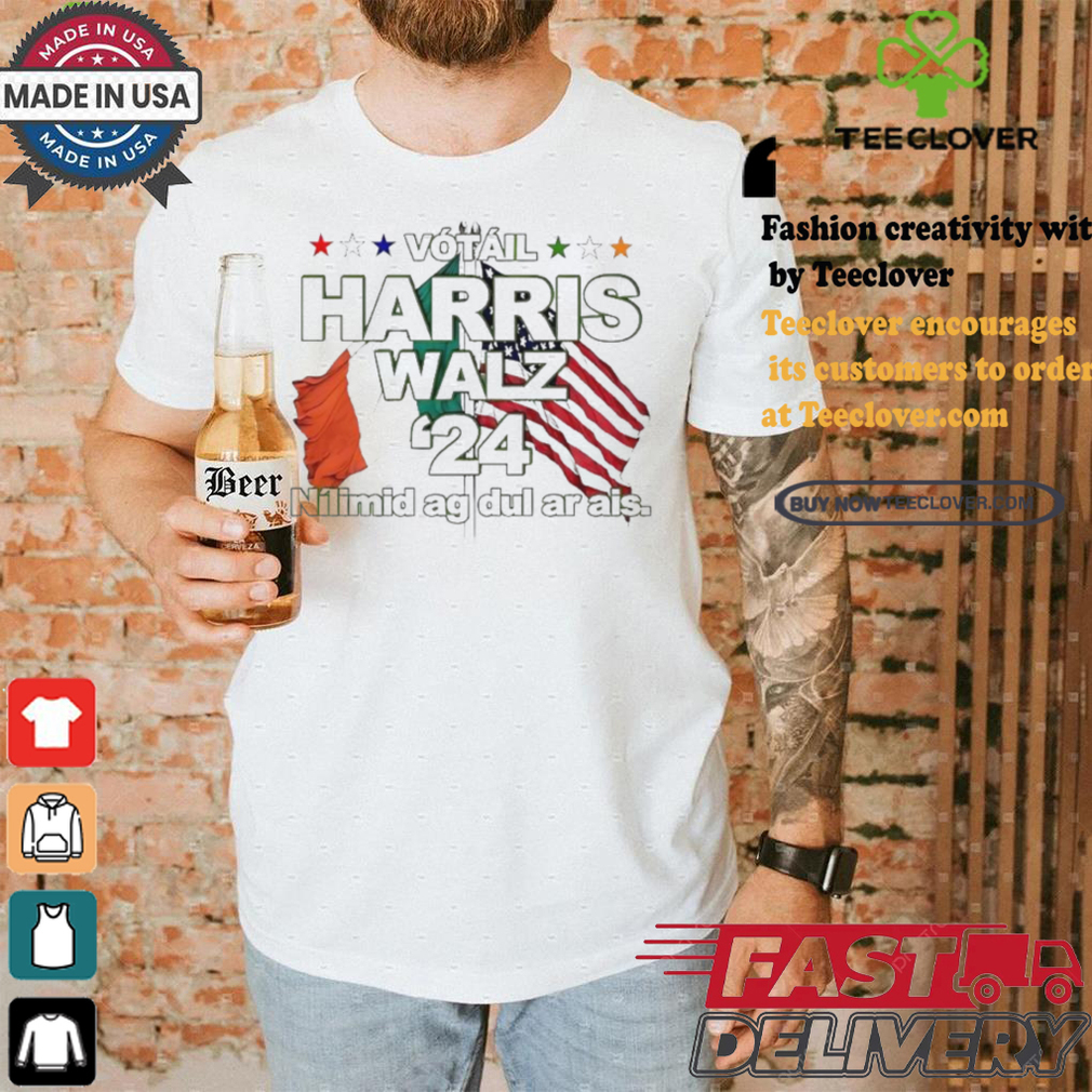 Harris Walz Irish American in Gaeilge Irish language ’24 shirt Harris Walz Irish American in Gaeilge Irish language ’24 shirt