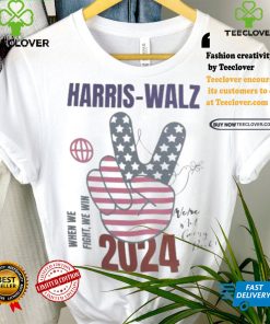 Harris walz when we fight we win we are not going back 2024 t shirts