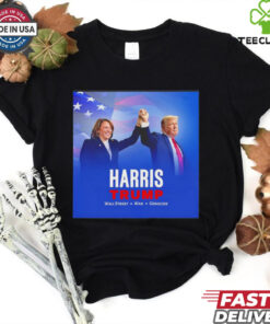 Harris x Trump Wallstreet War Genocide shirt