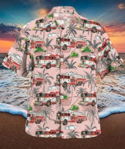 Harrisburg Pennsylvania Progress Fire Company Retired Fleet Hawaiian Shirt