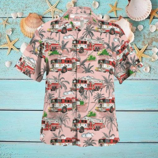Harrisburg Pennsylvania Progress Fire Company Retired Fleet Hawaiian Shirt