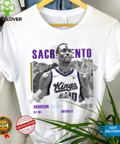 Harrison Barnes Sacramento Kings basketball player information paper shirt