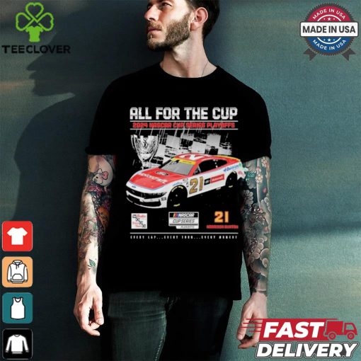 Harrison Burton Checkered Flag Sports 2024 NASCAR Cup Series Playoffs Motorcraft T Shirt