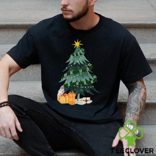 Harry P Hp Slyther Blue House Magical Christmas Tree Shirt