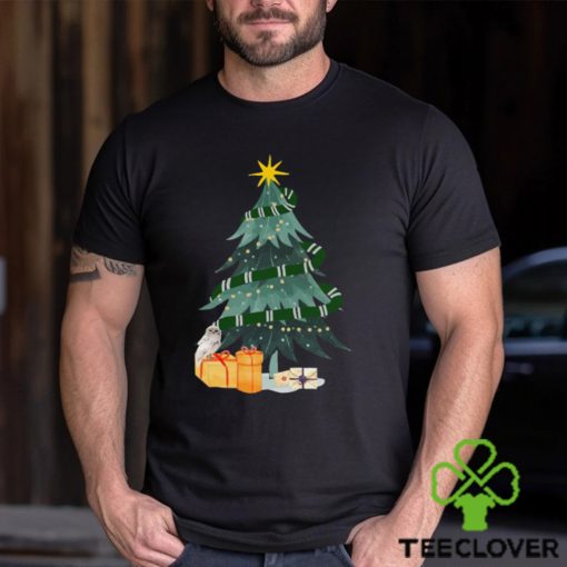 Harry P Hp Slyther Blue House Magical Christmas Tree Shirt