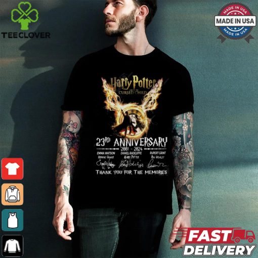 Harry Potter And The Cursed Child 23rd Anniversary 2001 – 2024 Thank You For The Memories T Shirt