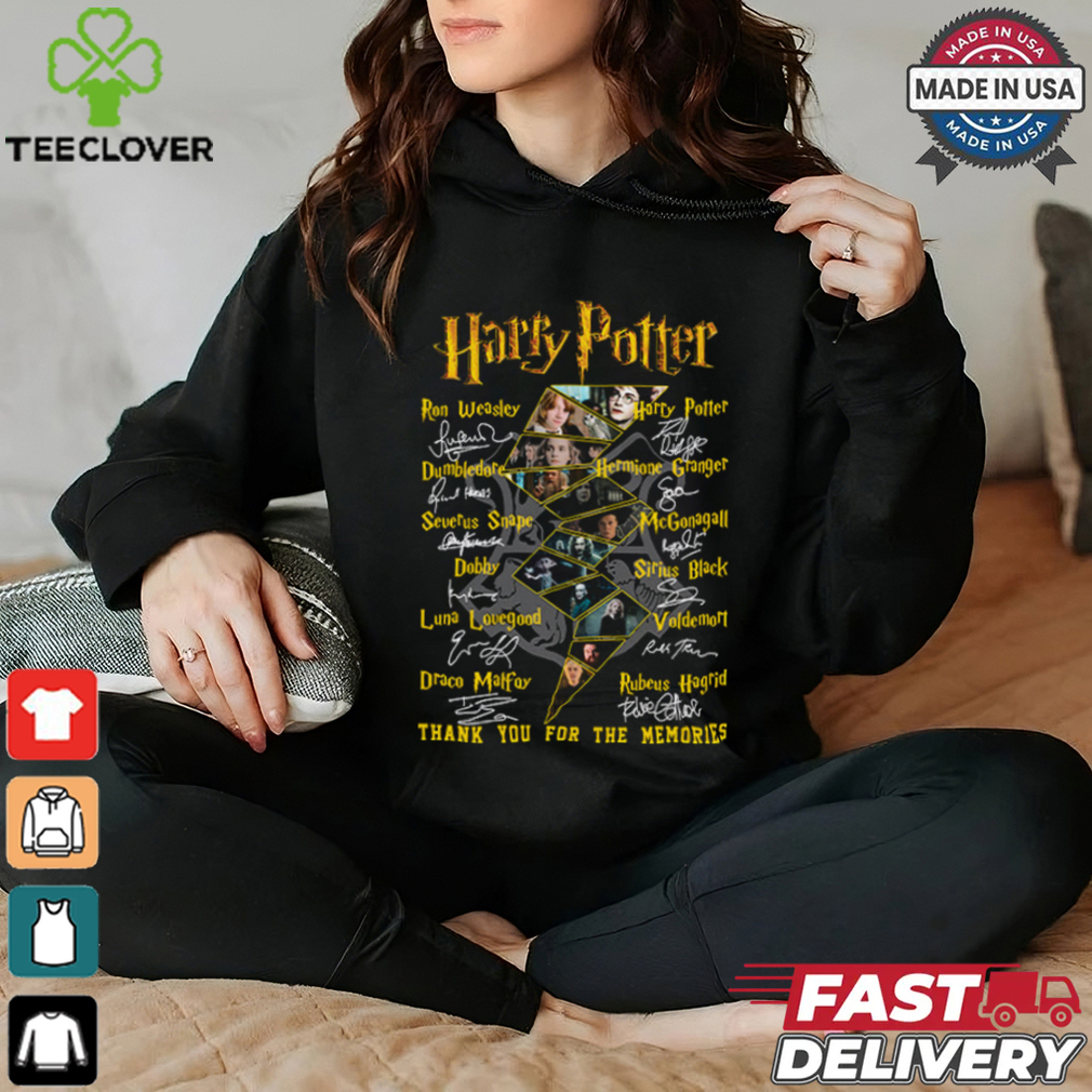 Harry Potter Characters Thank You For The Memories T Shirt Harry Potter Characters Thank You For The Memories T Shirt