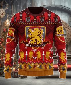 Harry Potter Gryffindor Christmas Ugly Christmas Sweater Xmas Men And Women Christmas Gift