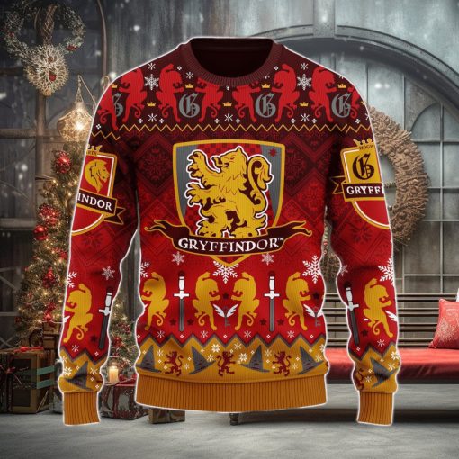 Harry Potter Gryffindor Christmas Ugly Christmas Sweater Xmas Men And Women Christmas Gift